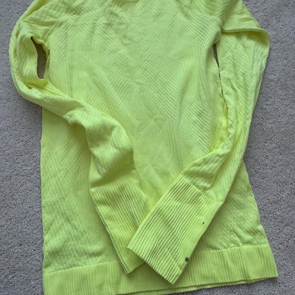 Lululemon Long Sleeve Top in Vibrant Yellow